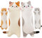 Gatto Peluche Cuscino Lungo Gatto di Peluche Kawaii Gigante Morbido Abbraccio Cuscino Giocattolo Regalo per Bambini Adulti, 1pcs, Grigio 50cm