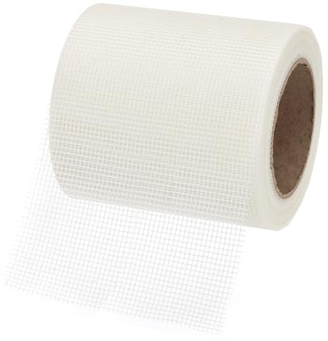 PATIKIL Drywall Repair Mesh Tape, 6 inch x 82 ft Fiberglass Repair Patch Self-Adhesive Dry Wall Joint Tape 10 Mesh Wall Hole Crack and Seam Patch, White