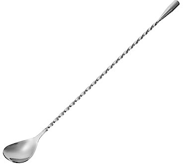 DINHEAROM Cucchiaio per Mescolare caffè Cucchiaio da Dessert Manico Lungo Acciaio Inossidabile Facile da Pulire Uso Versatile per Bevande e Dolci