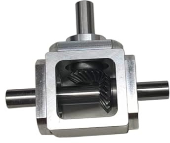 rätvinklig vinkelväxel, 1:1 T-typ kommutator 10 mm axel rätvinklig konisk växellåda silver flera storlekar(ModelB)