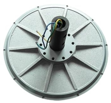 KONGMM Aerogenerador, Generador de Viento de 1KW, 48V, 96V, 110RPM, generador de imán Permanente sin núcleo, turbinas eólicas trifásicas de Arranque de Baja Velocidad del Viento(96VAC)