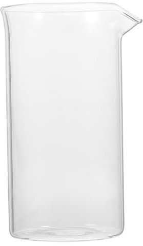 Gatuida Vaso De Precipitados Para Cafetera De Prensa Francesa 350 Ml De Vidrio Transparente Repuesto Para Cafetera De 6 Tazas Preparación De Café y Té Uso Doméstico