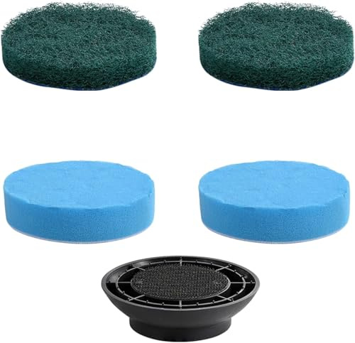 4er-Pack Schaumstoffschrubber und Scheuerschwamm für Glas- und Bodenreinigung, kompatibel mit dem elektrischen Spin Scrubber von LyriFine