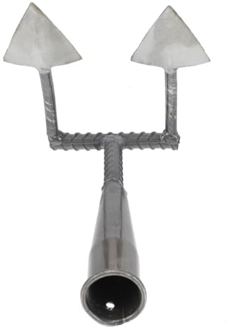 TOYANDONA Azada Triangular Multifuncional para Jardinería y Herramienta Duradera para Aflojar y Hacer Surcos para Huertos y Jardineros Aficionados