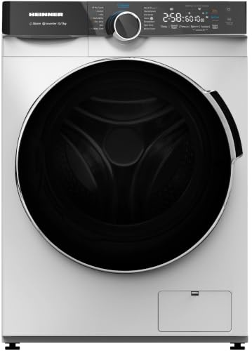 HEINNER HWDM-M1014IVKB Waschtrockner 10/7 kg – Frontlader 1400 U/min, Inverter Motor, 15 Programme mit Dampffunktion, Energieklasse A, LED Touch Display, Inox-Finish, 5 Jahre Garantie