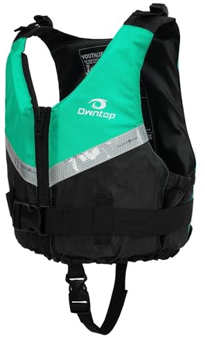 Owntop vuxen simhjälpmedel | lätt flytväst unisex | justerbar flytväst jacka med bekväm grenrem för kajakpaddling, fiske, segling alla vattensporter (grön, M/L)