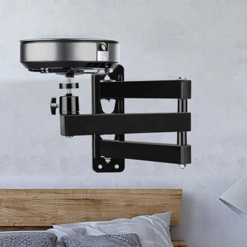 Opatiny Carbon Steel Projector Wall Mount, Foldable and Adjustable, Projectors, Cameras, LED Video Lights