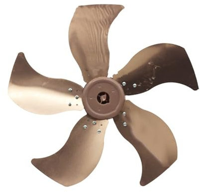 Pale for ventilatore elettrico in alluminio da 1418 pollici, design a cinque pale con copridado, adatte for ventilatori da tavolo o da tavolo domestici.(14 inch)