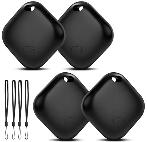 Pixelure Tracker Tag Android Smart Tag, Smart TrackerTag Funziona con Google Dov'è App, Localizzatore GPS per Android Bluetooth Tracker Compatibile con Trova Dispositivo per Chiavi/Portafogli (4PCS)