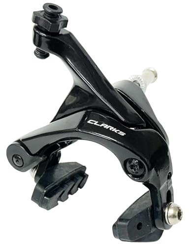Clarks CLK‑117A V‑Brake Caliper Set – Front/Rear Alloy V‑Brakes, High‑Power Linear‑Pull Design, Lightweight & Durable, Complete Replacement Brake Arms – Black