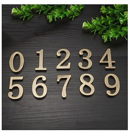 Numeri civici, Numero civico in metallo retrò in bronzo alto 5 cm, targa for porta personalizzata numero della adesiva hotel appartamento villa casa ferramenta for porta(9)(1)