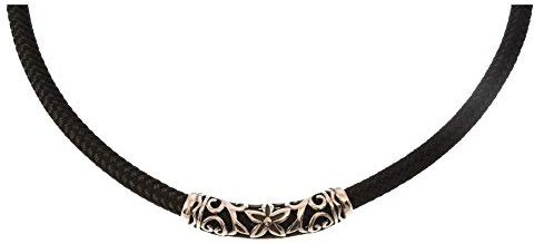 WAVEPIRATE® Segeltau-Halskette XO ST Schwarz/SW Herren Männer