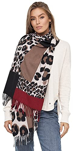 Gloop XXL Schal Kuschelige, warme und wunderschöne Damen Poncho Schal Oversized Deckenschal 02661