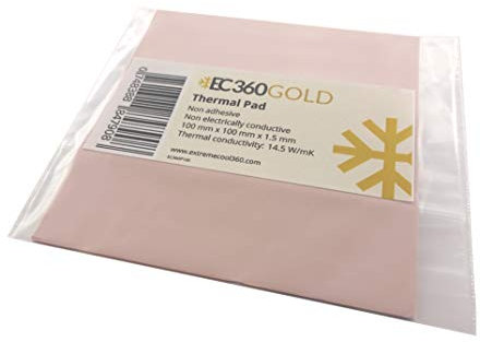 EC360® Gold 14.5W/mK Thermal Pad (100 x 100 x 1.5 mm)