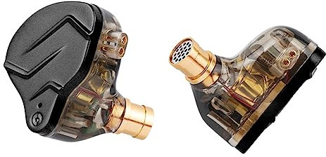 Linsoul KZ ZSN PRO X Cuffie Ibride in Metallo a Doppio Driver 1BA+1DD Monitor In-ear HiFi con Cavo da Incasso Staccabile a 2 Pin, Pannello in Lega di Zinco(Senza Microfono,Grigio)