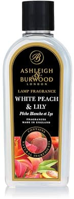 Ashleigh & Burwood White Peach & Lily Lamp Fragrance | 500ml | Luxury Fresh Home Scent | Scented Room Fragrance | Made in the UK
