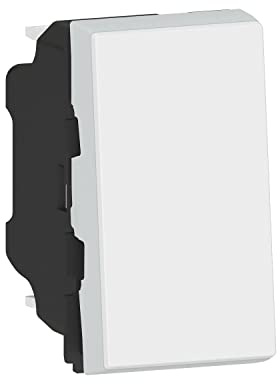 LEGRAND - Interrupteur Mural Simple ou Va-et-vient 10A Mosaic Easy-Led - Commande d'Éclairage 1 Module - Sans Plaque/Sans Support - Fabriqué En France - Blanc