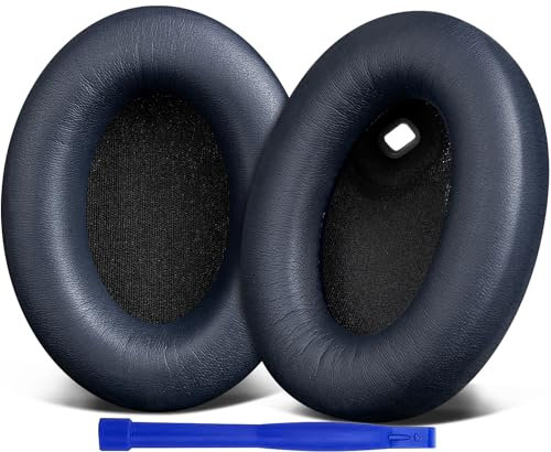 SOULWIT Cuscinetti Auricolari di ricambio per Sony WH-1000XM4 (WH1000XM4), Padiglioni con schiuma antirumore, spessore aggiunto, senza influire sul sensore - Blu