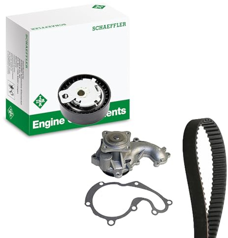 INA 530 0142 30 Bomba de agua + kit de correa de distribución 24 mm Compatible con FORD MONDEO IV Turnier BA7 S-MAX WA6 Focus Mk2 Familiar DA, FFS, DS C-MAX DM2 Galaxy Mk2 MPV WA6