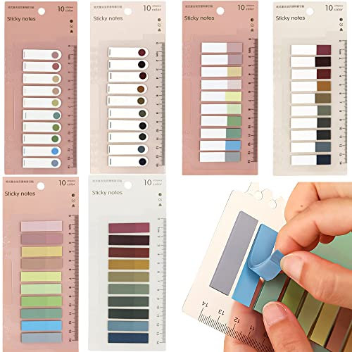 Haftnotizen Set,1200 PCS Klebezettel Sticky Notes Page Marker Tabs Haftstreifen Haftmarker Film Beschriftbare Etiketten für Seitenmarkierung