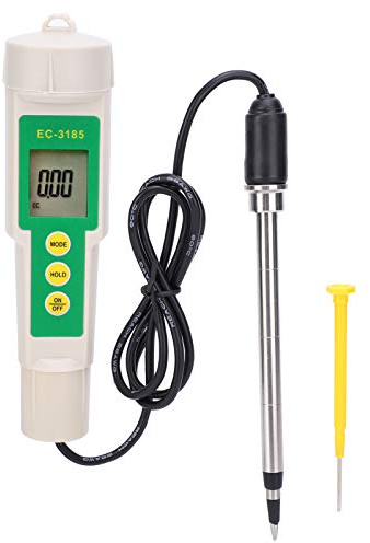 Uxsiya Misuratore di umidità per Piante del Suolo Kit di Test del Suolo per Tester del Suolo EC CF TDS Resistenza alla corrosione Rapida per l'agricoltura e Il Giardinaggio