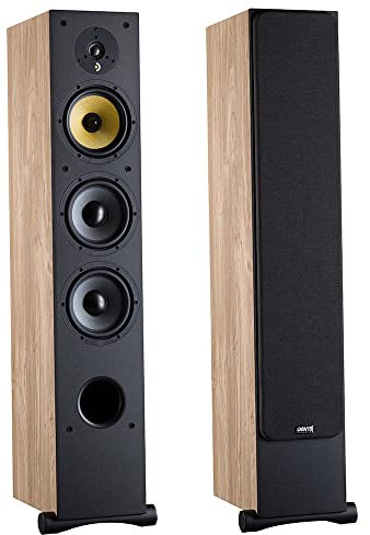 Davis Acoustics Ariane 7 Roble Claro (Light Oak) - Columna de 3 vías/4 Altavoces - Altavoz Vendido por Unidad