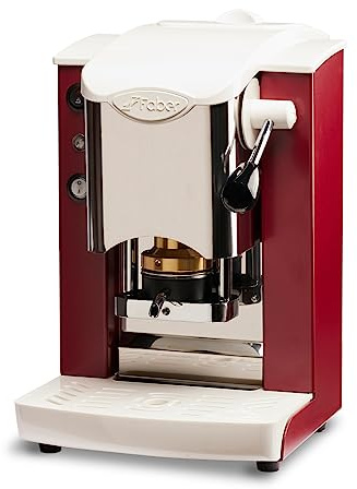 FABER COFFEE MACHINES | Modelo Slot Inox | Máquina de café con cápsulas ESE 44 mm | Prensa de cápsulas de latón ajustable (BORBOGNA | BLANCO)