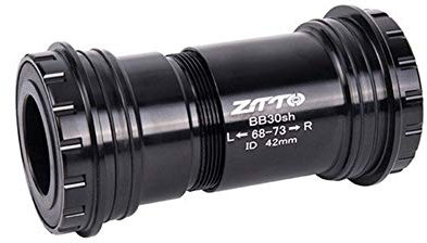 LVTFCO Fahrrad Innenlager,Fahrrad Tretlager Adapter Fahrrad Press Fit Innenlager Axle Keramik Lager for Rennrad Teile 24mm Kurbeln Chainset (Color : BB30 24 BK Ceramic)