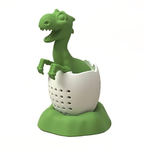 Lily Brown Dinosaur Shaped Silicone Tea Infusers Reusable Tea Diffuser Tea Filter Strainers Cute Tea Infusers For Loose Leaf Tea Silicone Tea Infuser Set