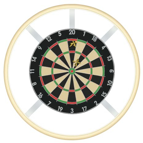 Dartboard Lights for Dartboards, LED Dartboard Lighting System, Dartboard Lighting, Without Dartboard (White, Without Lighting + Velcro)