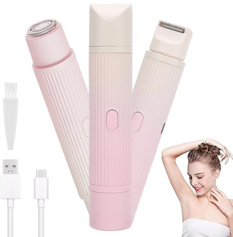 Rasuradora Mujer Zona Intima,Afeitadora Mujer,Afeitadora Eléctrica para Mujer,Recortadora Femenina Electrica Impermeable,Recortadora Mujer zona Intima,para Cara,Nariz,Axilas,Piernas
