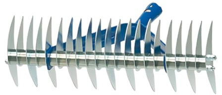 Rastrello Sarchiatore in Acciaio Zincato 32 Denti – 37x13x25 cm – Arieggiatore Manuale per Prato, Attrezzo Professionale per Giardinaggio, Orto, Togli Erbacce, Accessorio Scarificatore (SINGLE)