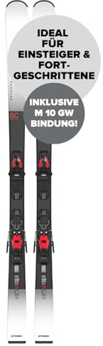 ATOMIC REDSTER SC + M 10 GW Ski - Länge 161 cm - Skier für Damen & Herren - Hochwertige Ski mit TI Stabilizer für hohe Wendigkeit - Mit Densolite Core für optimale Dämpfung