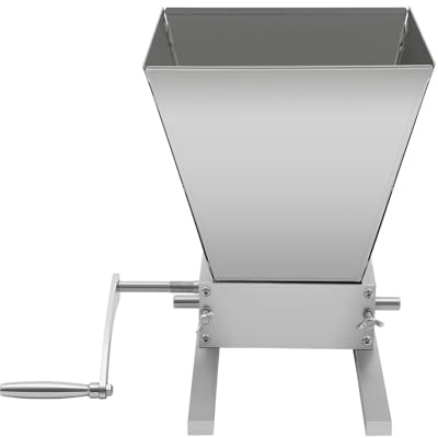Molinillo de cereales manual de 4 litros, para cebada y maíz, molinillo de malta ajustable, trituradora de cereales de acero inoxidable, máquina de prensado de avena para moler cebada, trigo y varios