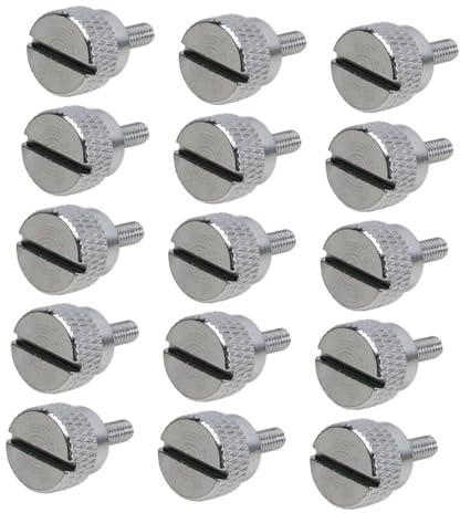 NUOBESTY 15 Pezzi Viti Presser Foot per Macchine da Cucire Viti per Sostituzione Facile Fissaggio Stabile per Cucito Preciso Accessori Resistenti per Domestico e Professionale