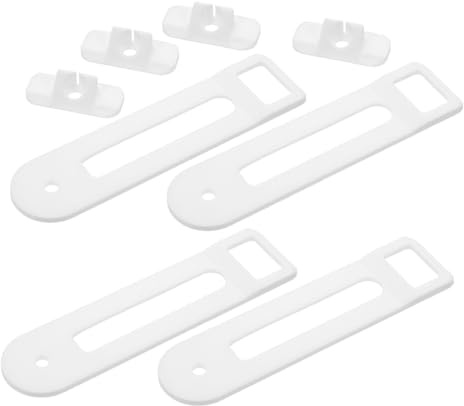 Toddmomy 4 St Barnsäkra Skåpluckelås för Kök och Kylskåp U-formade Skjutbara Lås för Skåp och Lådor Barnsäker Spärr för Garderob och Skåp Enkel Installation och Passform