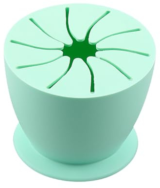Gaomumu Craft Scrap Collector, Silicone Handicraft Waste Box with Suction Base for Vinyl, HTV, Paper Crafting, Scrapbooking, Embossing and DIY Projects, Easy to Clean and Stable(Green)
