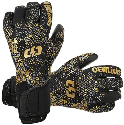Guantes de portero de fútbol, gruesos, elásticos, cómodos, de alto rendimiento, antideslizantes, guantes de portero para niños, niñas, adultos, adolescentes, familiares y amigos