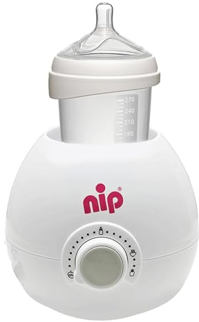 nip Babykostwärmer, Warmhalten & Erwärmen von Babyflaschen & Gläschen | schonender Flaschenwärmer mit Warmhaltefunktion, Dampfsterilisator für Zubehör, automatisches Abschalten, mit Zusatzbehälter