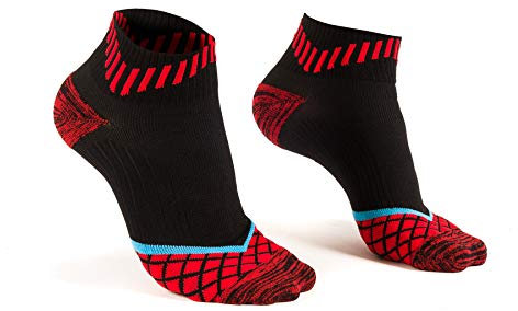 Sportliche Kompressionsstrümpfe für Sport, Basketball, Laufen, Workout, Fitnessstudio - Schwarz - Small-Medium