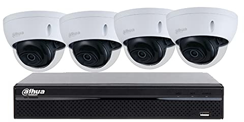 dahua kit 4 PoE IP-kameror 2 megapixlar videoövervakning