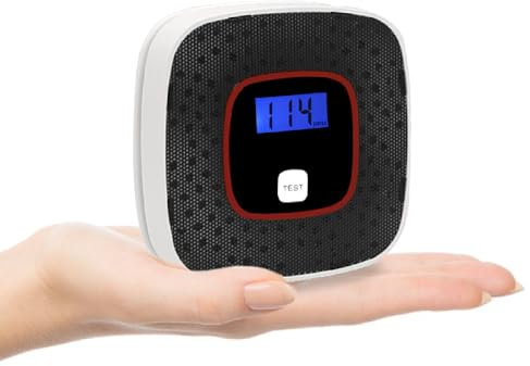 OBEST Carbon Monoxide Detector with Digital Display, Wall Type, Simple Installation, Disaster Prevention Supplies, Disaster Prevention Storage Products