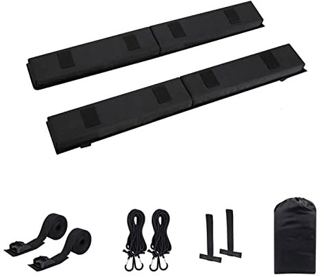 Sloane Toit Voiture Universelle, Barre Toit Gonflables pour Voiture en Tissu Oxford 600D Barres Toit Pliable Robustes Porte-Bagages Universel pour Kayak Skis Surfs, Chargement Max