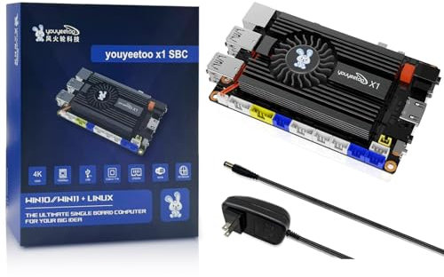 WayPonDEV youyeetoo X1 X86 Single Board Computer - A 64bit Windows 10/11/Linux Mini PC with In-tel Celeron N5105, Support Optional WiFi&BT, M.2 2280 NVMe or SATA SSD (8GB RAM+0GB Storage)