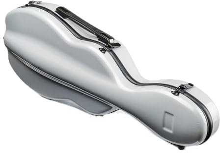 Fachmann Geigenkoffer Grauer Geigenkasten In 4/4-Größe Aus Kohlefaser-Geigenform, Wasserdicht, Verschleißfest, Geigenkasten Im Modestil Geigenkoffer