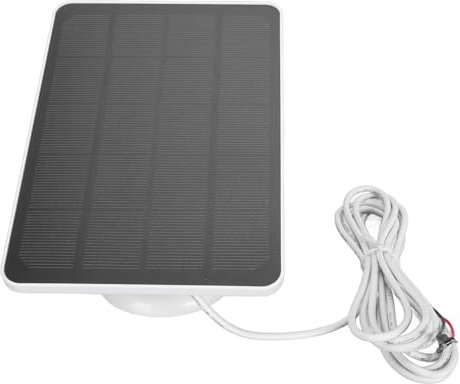 Solar Panel Camera Charger, Video Doorbell Solar Panel Charger IP66 Waterproof Charging Cable 9.8ft 10W Easy to Install for Video Doorbell 2 (CSP4W-U-W)