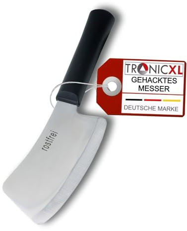TronicXL 260 mm Cuchillo para Picar Cuchillo de Acero Inoxidable para Carne picada Cuchillo para Queso Crema Cuchillo de Cocina Cuchillo de Chef Mostrador Picado picado