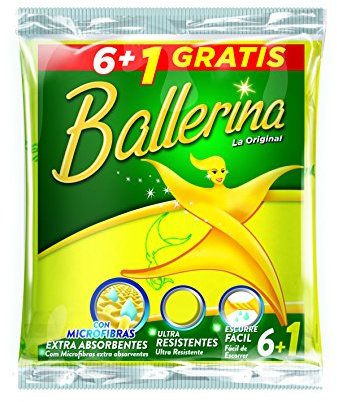 Ballerina - Bayeta Amarilla 6+1 Unidades - La Original