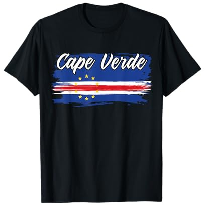 Cape Verde Flag Distressed, Cape Verdean, Cape Verde T-Shirt