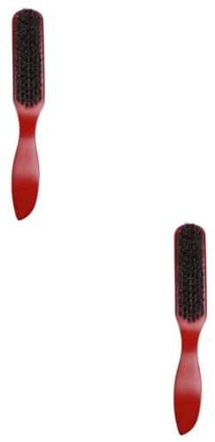 MAGICLULU 2 Stück Bartbürste in Barber-qualität Herren-styling-tool Wildschweinborsten Naturholz Für Kompakte Tragbare Väter